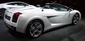 The Lamborghini Gallardo Spyder - a sexy mechanical beast.